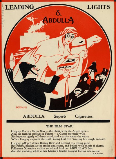 Cigarros Abdulla, década de 1920 de Nerman