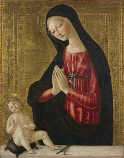 Virgem e Menino com Pintassilgo de Neroccio de