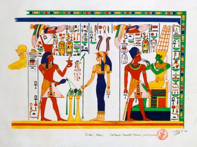 Mural de El-Kab, Egito, 1841 de Nestor l