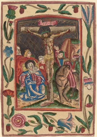 A Crucificação de Netherlandish 15th Century