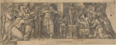 Cena da história antiga de Netherlandish 16th Century after Polidoro da Caravaggio