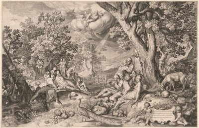 A Idade de Ouro de Netherlandish 17th Century after Nicolaes de Bruyn after Abraham Bloemaert