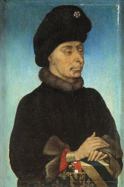 Retrato de João, o Destemido, Duque da Borgonha, meados do século XV. de Netherlandish Master