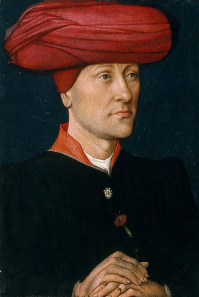 Retrato de um homem em um acompanhante. de Netherlandish Painter