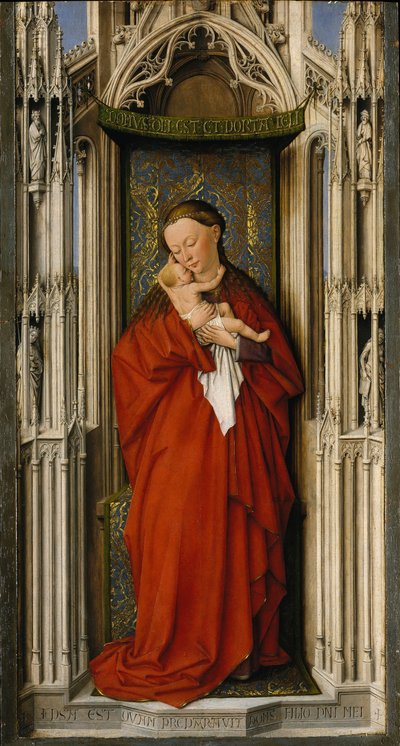 Virgem e Menino em um Nicho, ca. 1500. de Netherlandish Painter