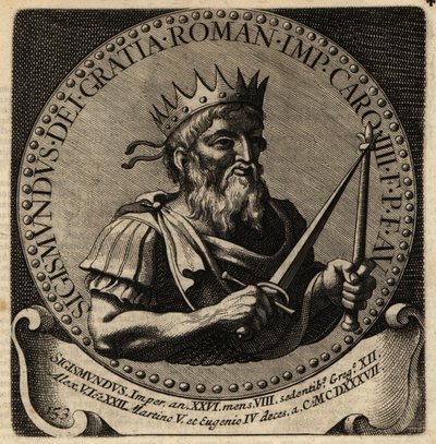O Santo Imperador Romano Sigismund. de Netherlandish School
