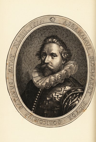 Retrato de Abraham Bloemaert, pintor e gravador holandês, gravador e gravador, Haarlem Mannerist de Netherlandish School