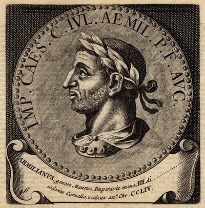 Retrato do Imperador Romano Aemilian. de Netherlandish School
