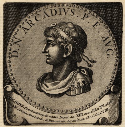 Retrato do Imperador Romano Arcadius. de Netherlandish School