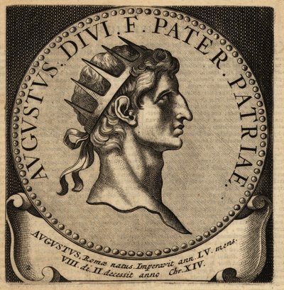 Retrato do Imperador Romano Augusto. de Netherlandish School