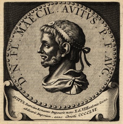 Retrato do Imperador Romano Avitus. de Netherlandish School