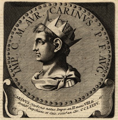 Retrato do Imperador Romano Carinus. de Netherlandish School