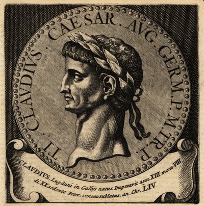 Retrato do Imperador Romano Cláudio. de Netherlandish School