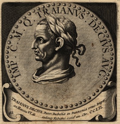 Retrato do Imperador Romano Decius. de Netherlandish School
