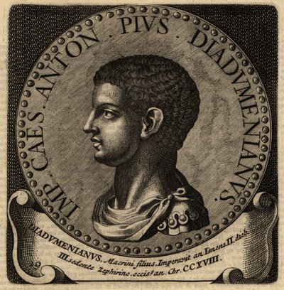 Retrato do Imperador Romano Diadumenian. de Netherlandish School