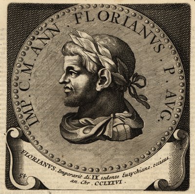 Retrato do Imperador Romano Florianus. de Netherlandish School