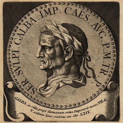 Retrato do Imperador Romano Galba. de Netherlandish School