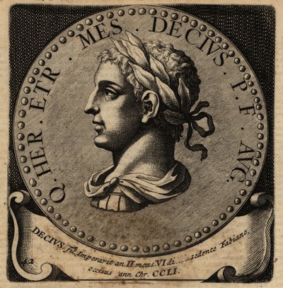 Retrato do Imperador Romano Herennius Etruscus. de Netherlandish School