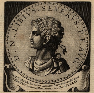 Retrato do Imperador Romano Libius Severus. de Netherlandish School