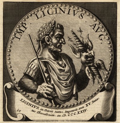 Retrato do Imperador Romano Licinius. de Netherlandish School