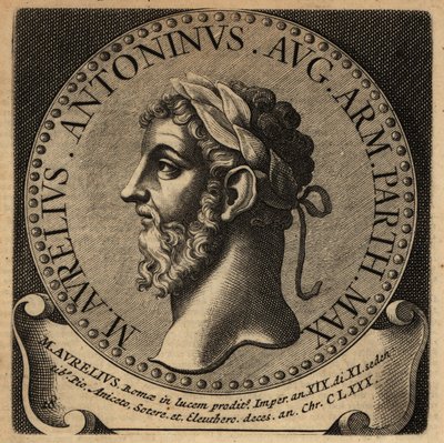 Retrato do Imperador Romano Marcus Aurelius. de Netherlandish School