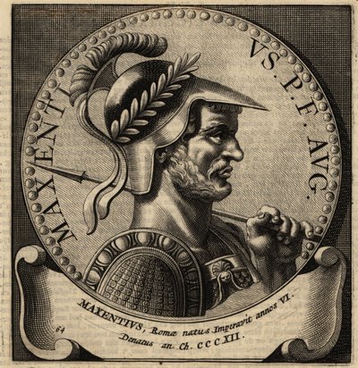 Retrato do Imperador Romano Maxentius. de Netherlandish School