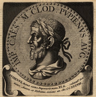 Retrato do Imperador Romano Pupienus. de Netherlandish School