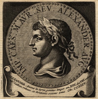 Retrato do Imperador Romano Severus Alexandre. de Netherlandish School
