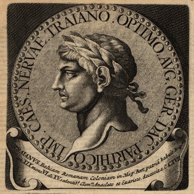Retrato do Imperador Romano Trajano. de Netherlandish School