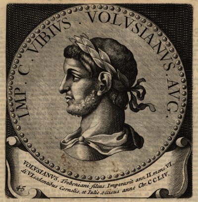 Retrato do Imperador Romano Volusiano. de Netherlandish School