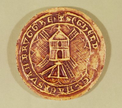 Selo para a Guilda de Bruges de Millers, 1407 de Netherlandish School