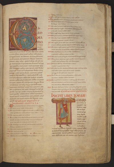 A Bíblia de Stavelot, Add MS 28107, f.102r de Netherlandish School