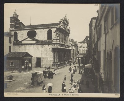 Exterior de Santa Maria Zobenigo em Veneza
Veneza - S. Maria di Zobenico (título sobre o objecto) de Neue Photographische Gesellschaft