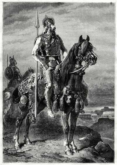 Cavaleiro gaulês, século XIX de Neuville