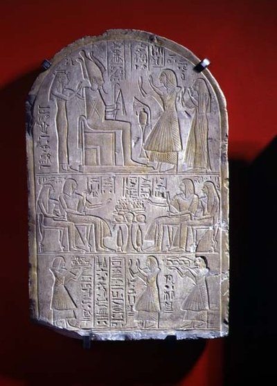 Estela de Iuny (pedra) de New Kingdom Egyptian