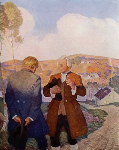 Ilustração para Kidnapped by Robert Louis Stevenson (cor litho) de Newell Convers (after) Wyeth