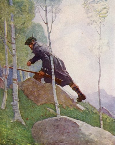Ilustração para Kidnapped by Robert Louis Stevenson (cor litho) de Newell Convers (after) Wyeth