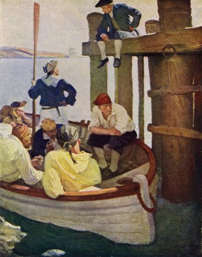 Ilustração para Kidnapped by Robert Louis Stevenson (cor litho) de Newell Convers (after) Wyeth