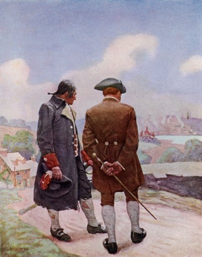 Ilustração para Kidnapped by Robert Louis Stevenson (cor litho) de Newell Convers (after) Wyeth