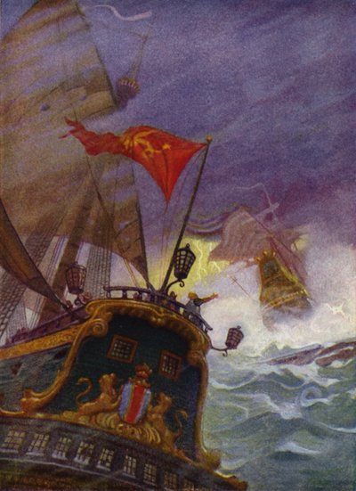 Ilustração para Westward Ho! de Charles Kingsley (cor litho) de Newell Convers (after) Wyeth