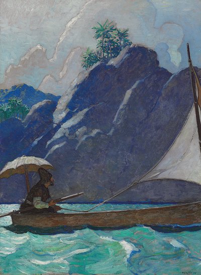 E assim, de vez em quando, fazia uma pequena viagem no mar de Newell Convers Wyeth