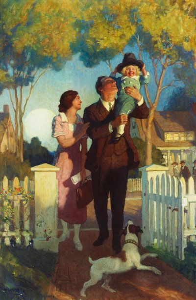 Chegando em casa de Newell Convers Wyeth