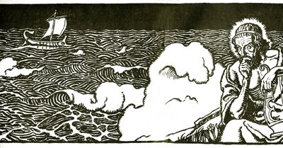 Frontispício para a Odisseia de Homero por George Herbert Palmer, 1929 de Newell Convers Wyeth