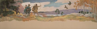 Os caçadores da Turquia, 1941 de Newell Convers Wyeth