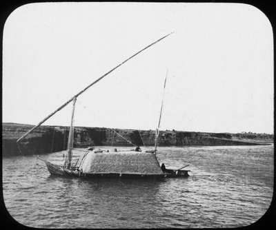 Um dahabiyeh carregado, Egito, c1890 de Newton and Co