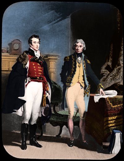 Exército e Marinha, Wellington e Nelson, c1805. de Newton and Co