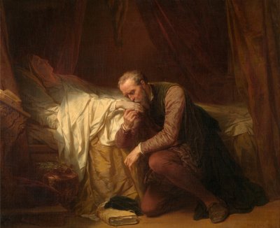 O artista Miguel Ângelo no leito de morte de Vittoria Colonna de Nicaise de Keyser