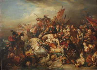A Batalha das Esporas Douradas em 11 de julho de 1302. de Nicaise de Keyser
