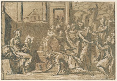 A Adoração dos Magos, 1540-50., 1540-50. de Giuseppe Niccolò Vicentino
