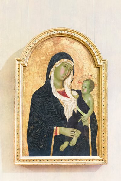 A Virgem e a criança de Niccolò di Segna
